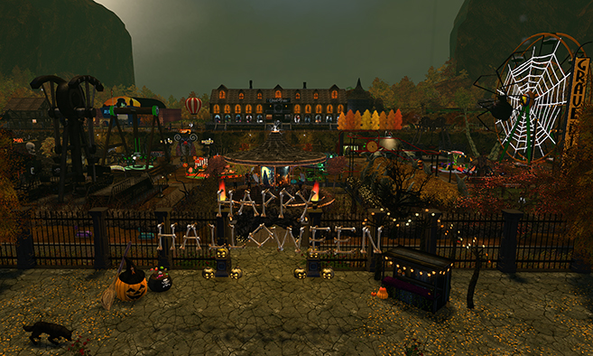 Bristly Bottom Halloween Amusement Park